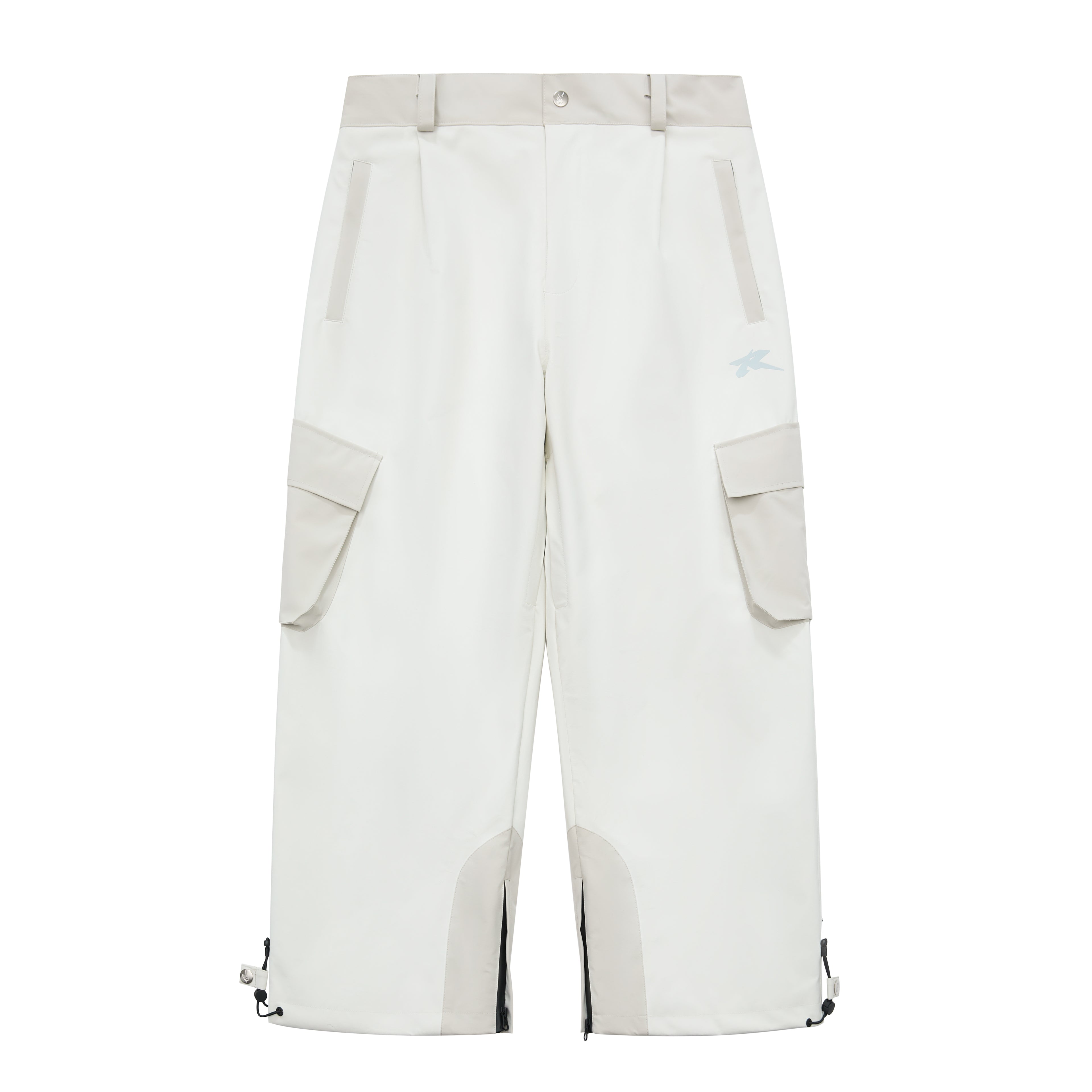 WHITE SNOWPANT 3L