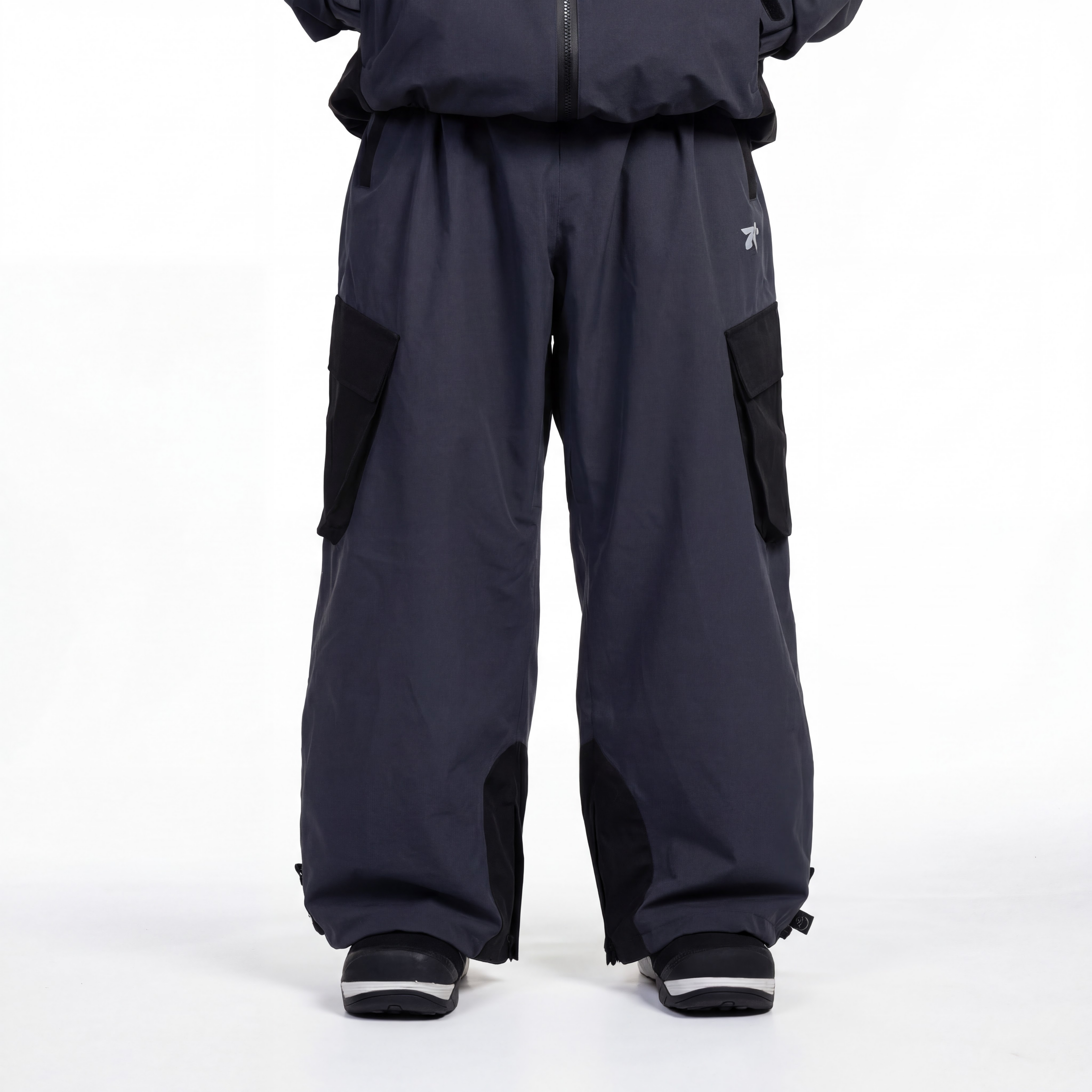 BAGGY DARK GREY SNOWPANT 3L
